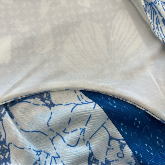 EMILIO PUCCI BLUE PRINTED DRESS MODEL 32RL83 SIZE IT 44 / US 10 NWTS! - Picture 15 of 15